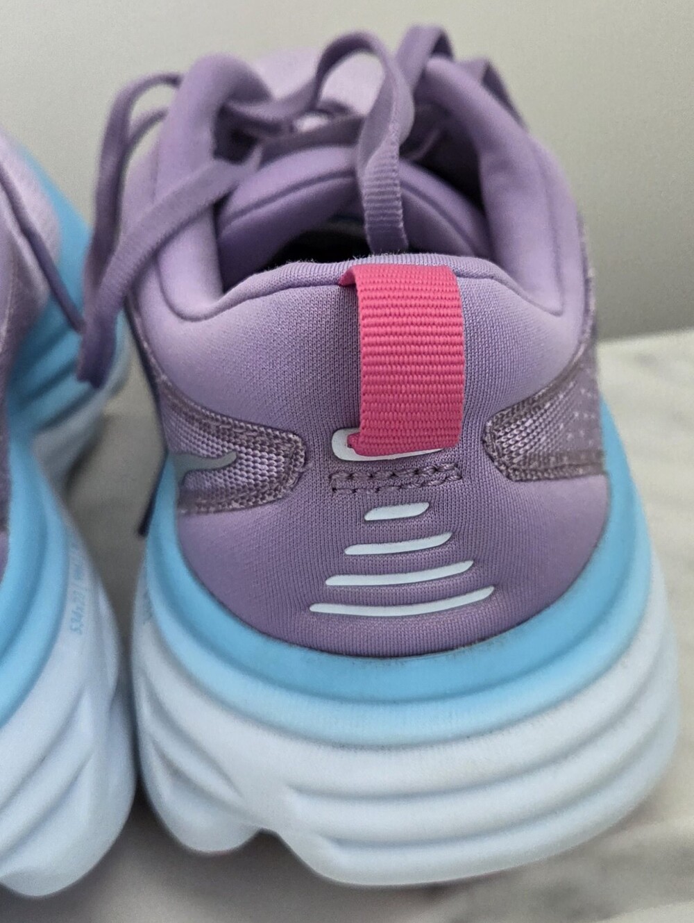 Hoka Bondi 8 Purple (Chalk Violet / Pastel Lilac) Women’s Lace-up Sneakers - Picture 12 of 16